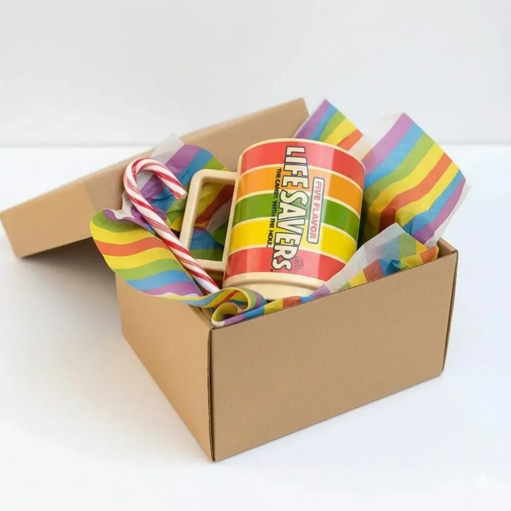 Vintage 1980s Lifesavers Five Flavor Promotional Mug – Retro Rainbow Kitchenware